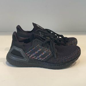 adidas Black Multicolor Athletic Shoes